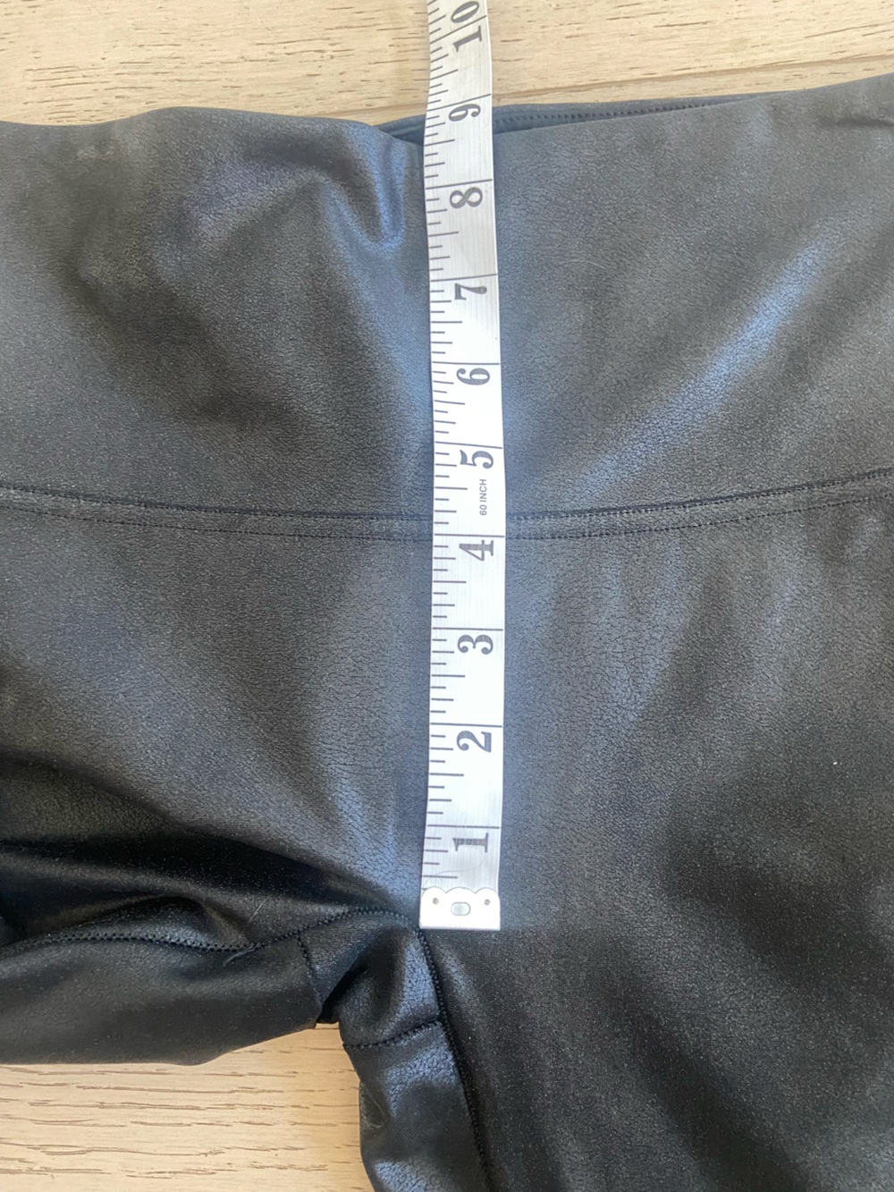 SPANX Black Faux Leather Shaping Leggings Size XS EUC - Picture 7 of 8